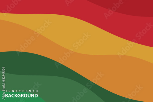Abstract background design with Juneteenth theme, with wavy patterns,Abstract wave background,