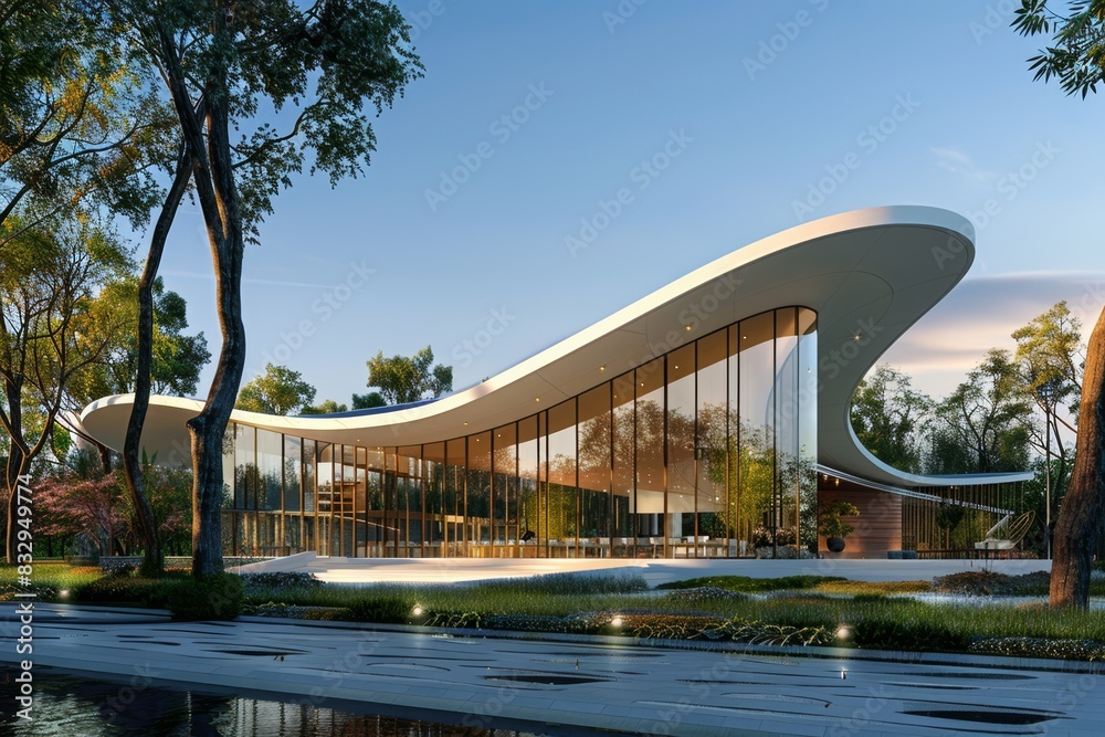 Fototapeta premium Contemporary Exterior Building