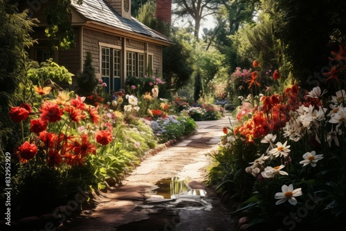 Summer gardens - Generative AI © Sidewaypics