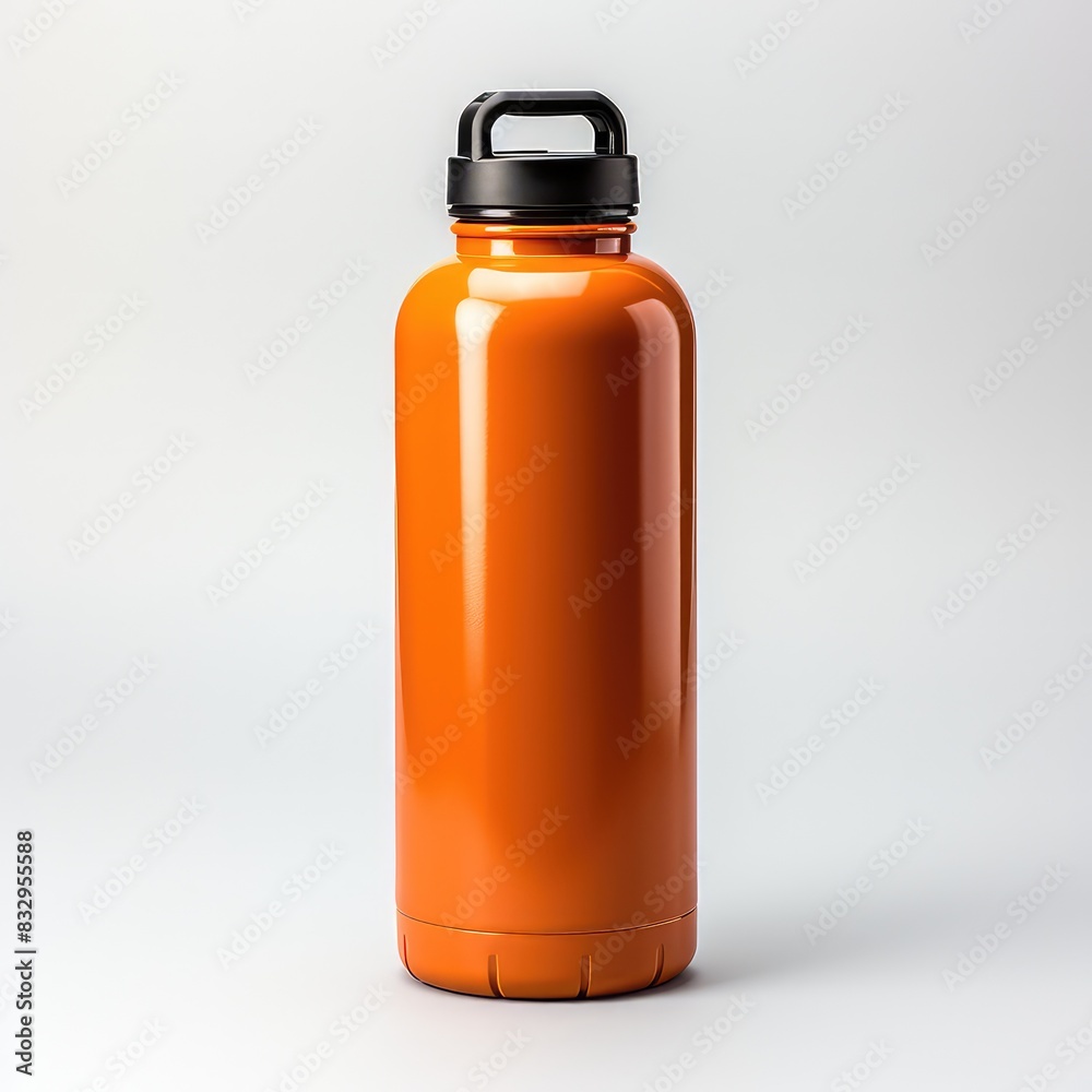 Empty canteen bottle mockup Empty canteen bottle mockup