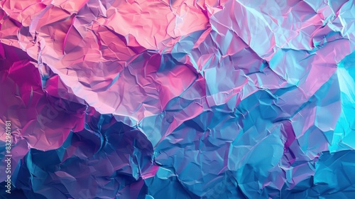 Exploring Harmony, A Minimalist Perspective on Vivid Blue and Pink Abstract Art