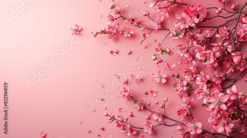 Pink Cherry Blossom Serenity, A Symphony of Nature's Delicate Touch