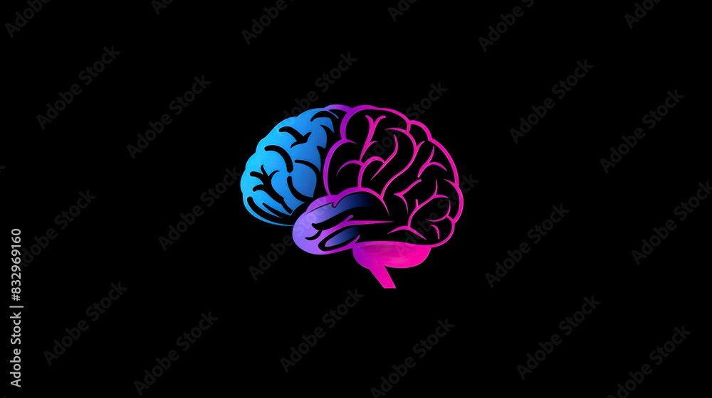 Brain Logo design vector template, brain drawing Brain Logo design vector template, brain drawing