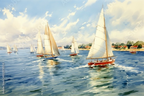 Summer sailing regattas - Generative AI