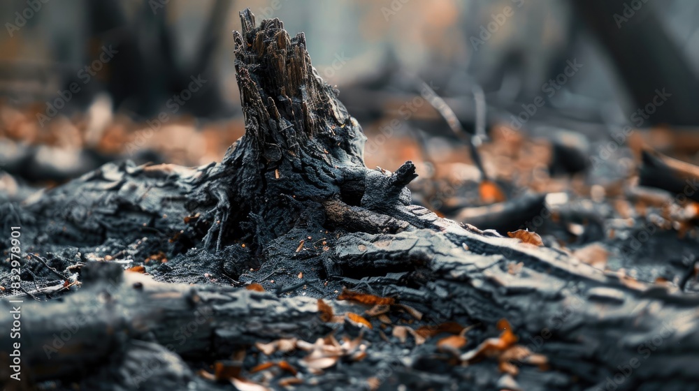 Dead wood decomposing over an extended period Dead wood decomposing over an extended period