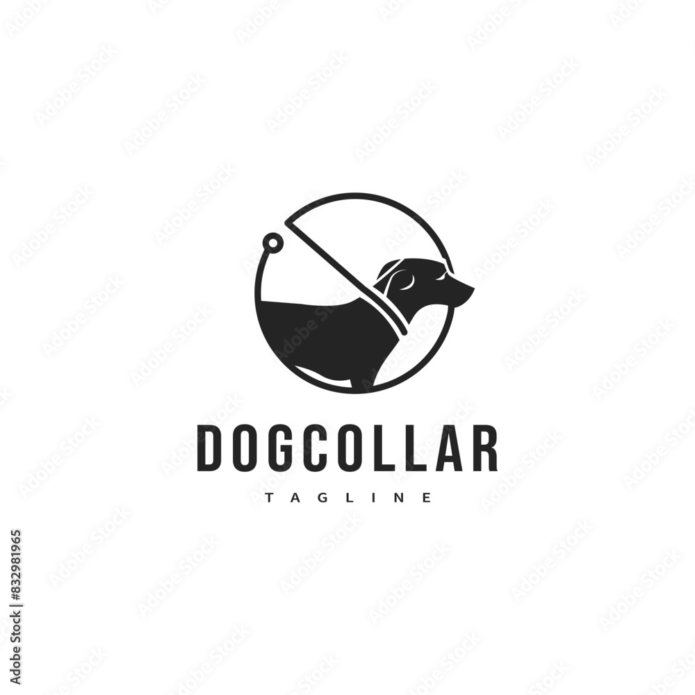dog collar logo design illustration 2 dog collar logo design illustration 2