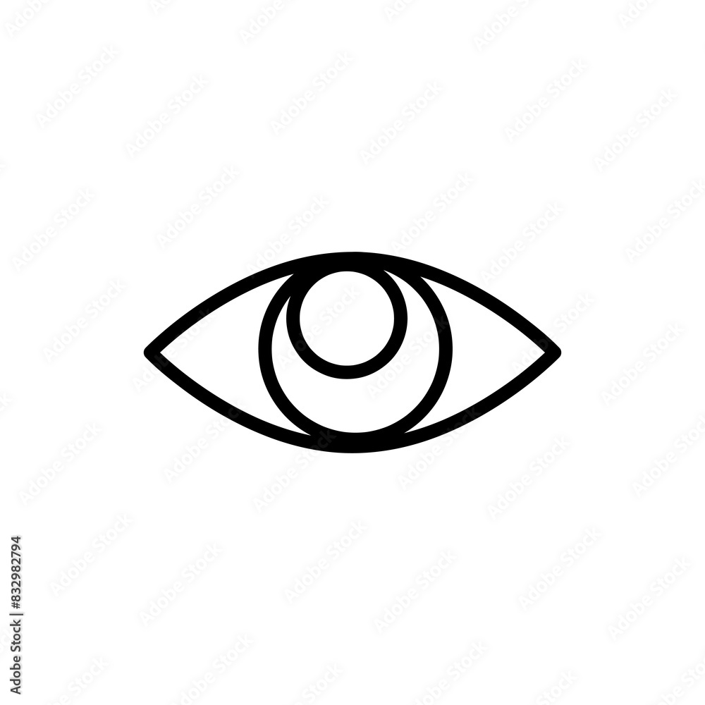 eye line icon, vision sign flat trendy style illustration for web and app on white background..eps eye line icon, vision sign flat trendy style illustration for web and app on white background..eps