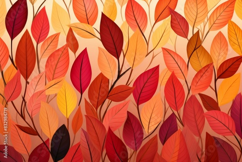 Wallpaper Mural Fall foliage - Generative AI Torontodigital.ca