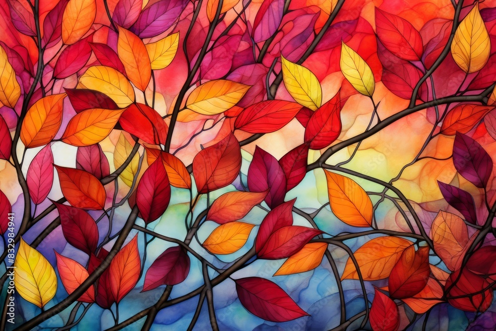 Fall foliage - Generative AI Fall foliage - Generative AI