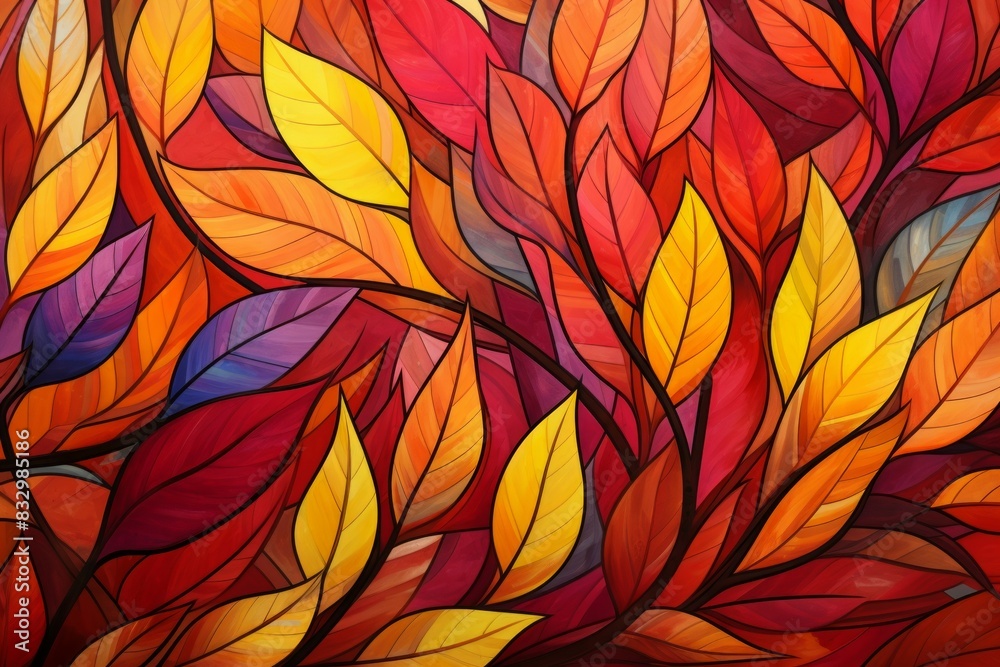 Fototapeta premium Fall foliage - Generative AI