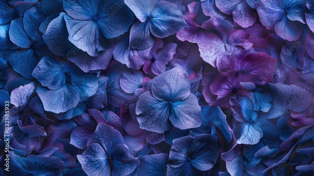 Close up Background of Hydrangea in Violet Blue Close up Background of Hydrangea in Violet Blue