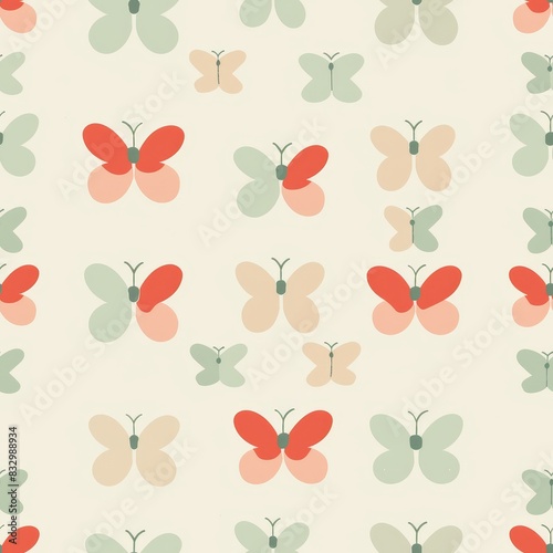 cute butterfly seamless pattern