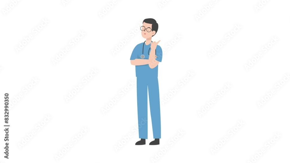Doctor thinking something Doctor thinking something