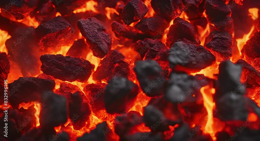 Mesmerizing Glowing Fire Coal Ambers with Wispy Flames. Experience the Warmth and Beauty of Red Glowing Wood Coal on a Cold Night.
Mesmerizing Glowing Fire Coal Ambers with Wispy Flames. Experience the Warmth and Beauty of Red Glowing Wood Coal on a Cold Night.
