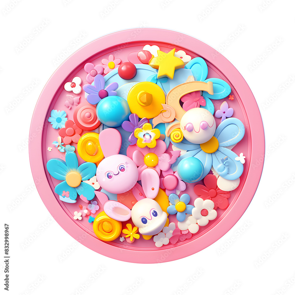 Colourful badges for children 