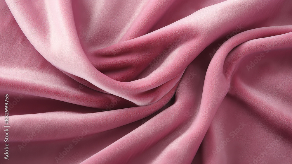 Fototapeta premium Stunning hyperrealistic illustration of plush velvet highlighting rich colors, luxurious texture, and clean background.