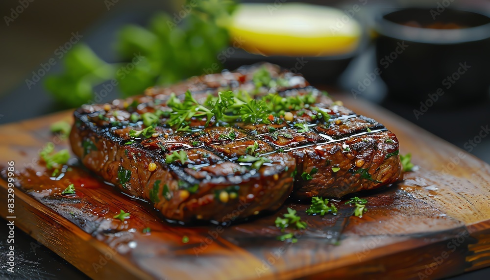 Visual Feast 32K Resolution Image of Grilled Beef Steak Visual Feast 32K Resolution Image of Grilled Beef Steak