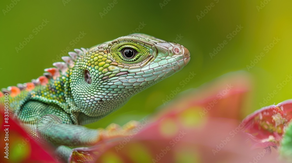 Macro photography of a garden lizard Macro photography of a garden lizard