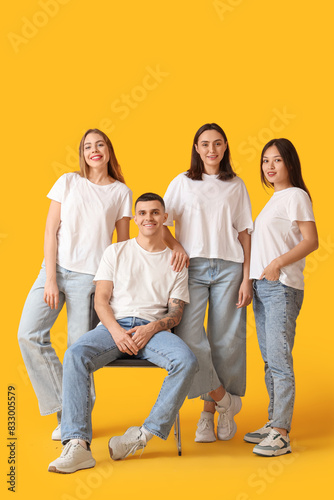 Group of young people in st...