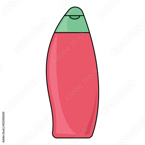 Cosmetic lotion, gel mockup, isolated. 3d vector design of plastic package for shower cream, bath product.