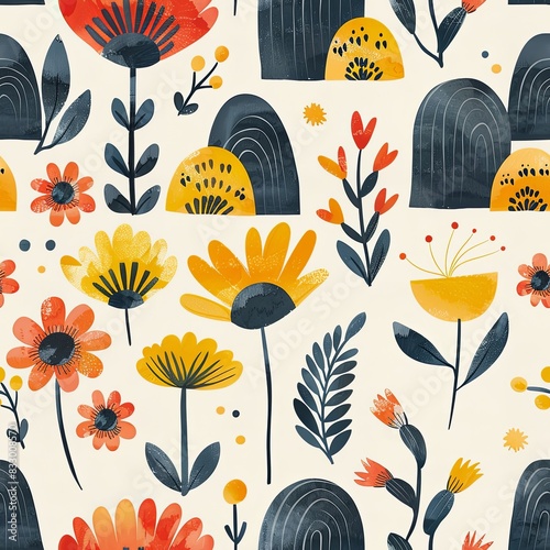minimalist boho seamless pattern