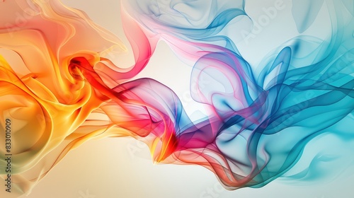 Fluid Color Motion of Smoke 