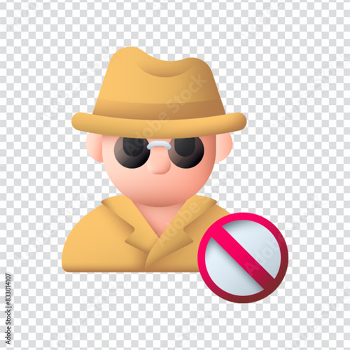 Anti theft icon vector design in eps 10