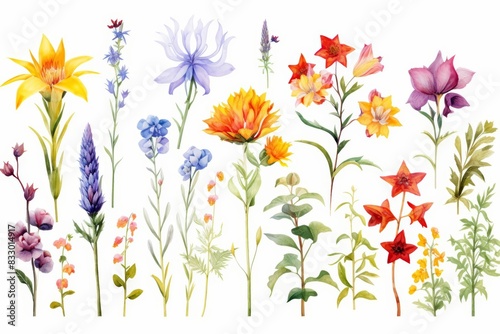 A watercolor of hybridizing flowers