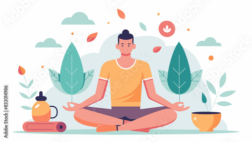 Experience the ultimate state of zen as we combine the healing practice of yoga with the theutic act of sketching at our retreat.. Vector illustration