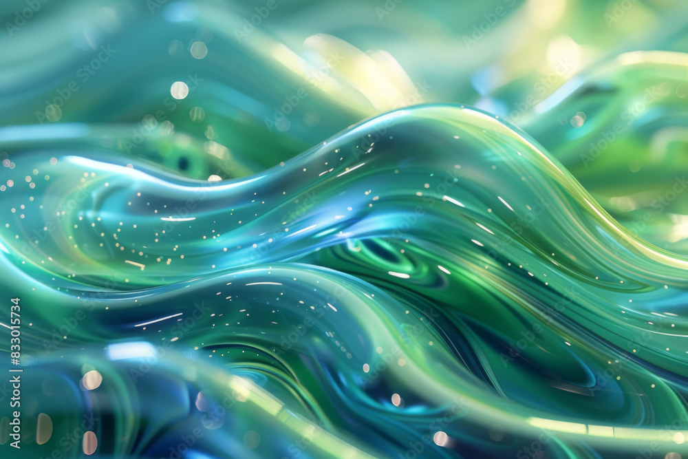 Abstract transparent material wavy background Abstract transparent material wavy background