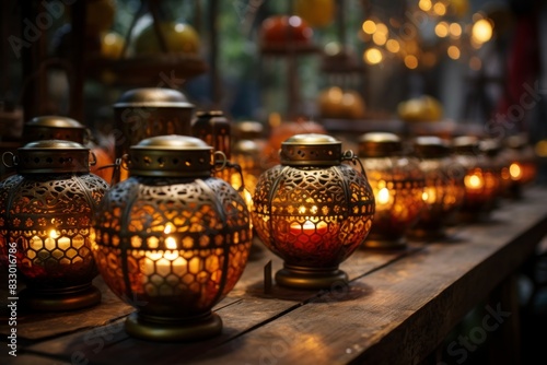 Lanterns and candles - Generative AI