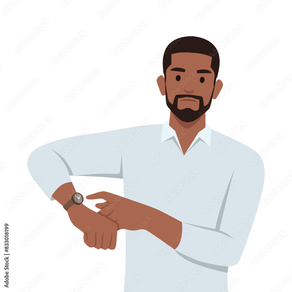Time management, Deadline concept. Work delay or project deadline. Flat vector illustration isolated on white background Time management, Deadline concept. Work delay or project deadline. Flat vector illustration isolated on white background