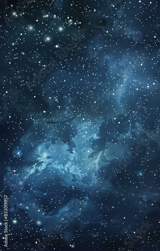 background with stars and clouds