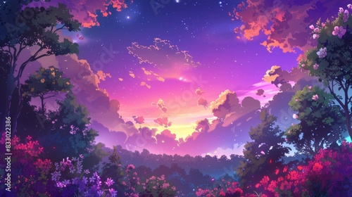 Wallpaper Mural Gentle rolling hills of green with a scattering of tree branches Torontodigital.ca