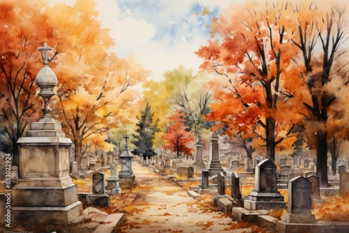 Cemeteries - Generative AI © Sidewaypics