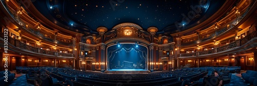 Concert hall - casino stage - show - broadway - musical - performance  photo