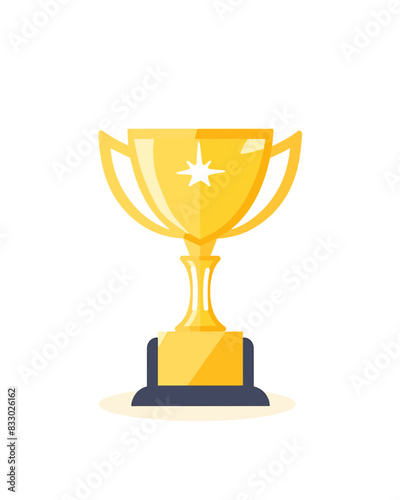 winner #1 trophy number one winner's golden shine winner's circle brand new award sweepstakes winning exclusive blank name plate trophy resizable vector generative ai 