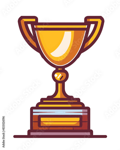 winner #1 trophy number one winner's golden shine winner's circle brand new award sweepstakes winning special bronze blank name plate trophy resizable vector generative ai 