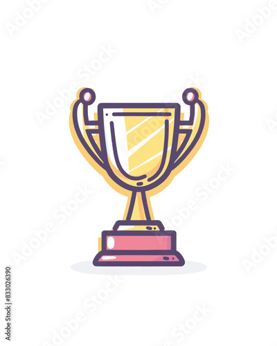 winner #1 trophy number one winner's golden shine winner's circle brand new award sweepstakes winning 4 star competition style blank name plate trophy resizable vector generative ai 