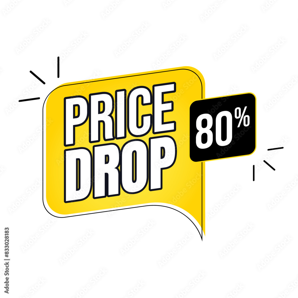 price drop label, 80 percent price drop, 80% price drop,80 percent off, Flat Price drop, price drop sticker, Discount sale labels vector template, Special offer, big sale, Vector illustration price drop label, 80 percent price drop, 80% price drop,80 percent off, Flat Price drop, price drop sticker, Discount sale labels vector template, Special offer, big sale, Vector illustration