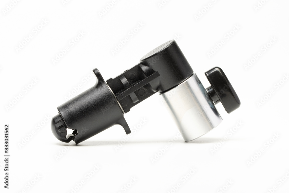 Light stand clip for collapsible backdrop, also known as reflector holder. Isolated in white background. Light stand clip for collapsible backdrop, also known as reflector holder. Isolated in white background.