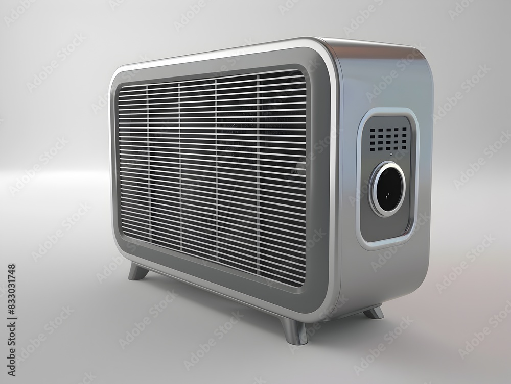 Space Heater with Modern Design on White Background Space Heater with Modern Design on White Background
