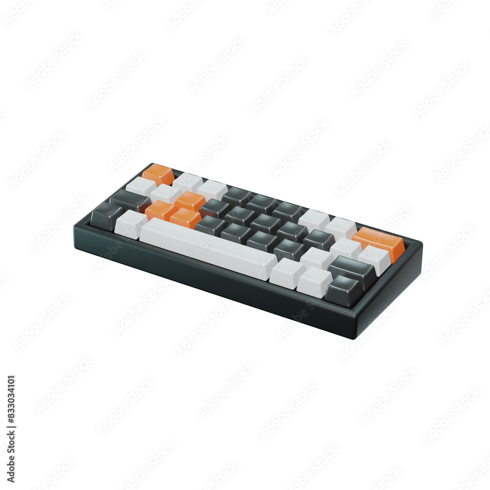 Mechanical Keyboard 3d illustration icon Mechanical Keyboard 3d illustration icon