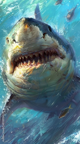 Great White Shark - I've always wanted to try and paint this one day!. photo