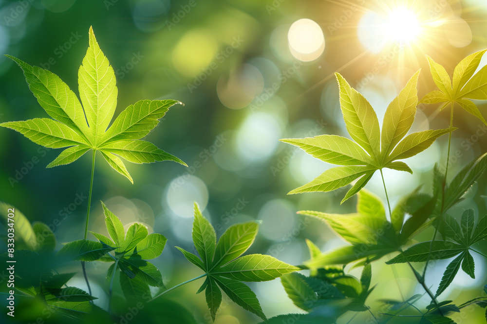 green leaves in the sun green leaves in the sun