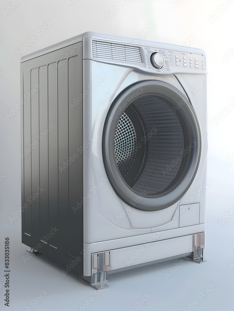 Modern of Isolated Dryer on White Background Modern of Isolated Dryer on White Background