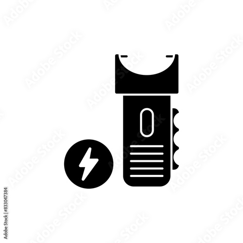 taser concept line icon. Simple element illustration. taser concept outline symbol design.