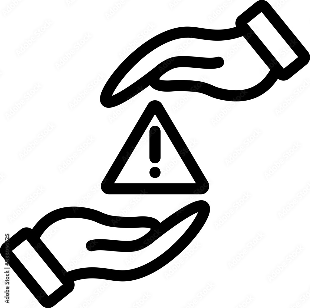 Manage Risk Line Icon Manage Risk Line Icon