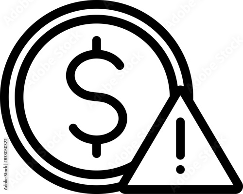 Financial Crisis Line Icon