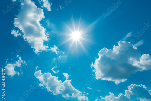 blue sky with clouds